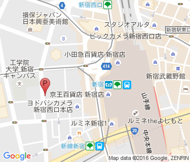エコステーション21 新宿駅西口自転車駐輪場 東Bの地図