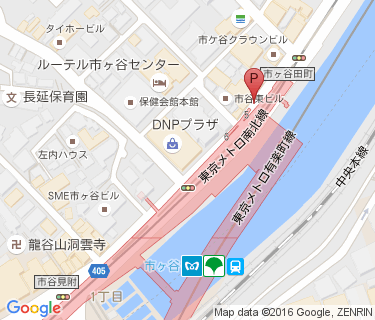 市ヶ谷駅 自転車等整理区画 B区画の地図