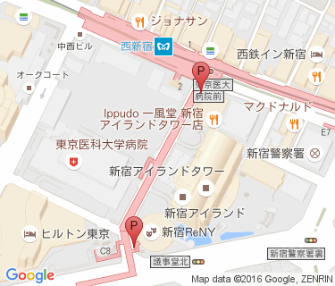 西新宿駅第二自転車駐輪場の地図