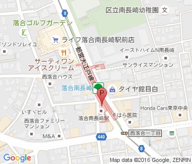 落合南長崎駅 自転車等整理区画 B区画の地図