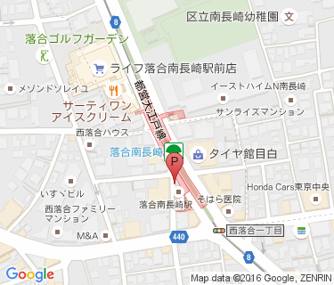 落合南長崎駅 自転車等整理区画 C区画の地図