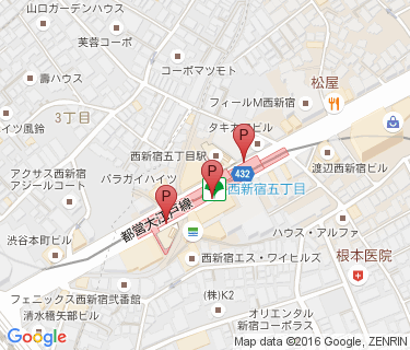エコステーション21 西新宿五丁目駅自転車駐輪場の地図