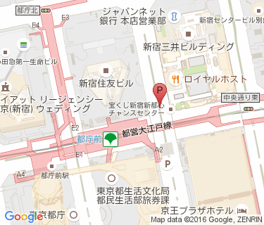 エコステーション21 都庁前駅高架下自転車駐輪場の地図