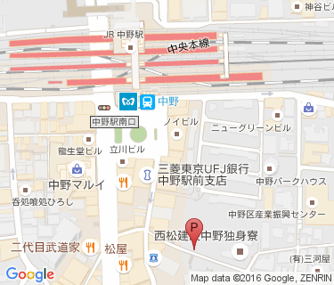 中野南自転車駐車場の地図