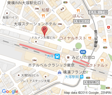 大塚駅北口第二自転車駐車場の地図