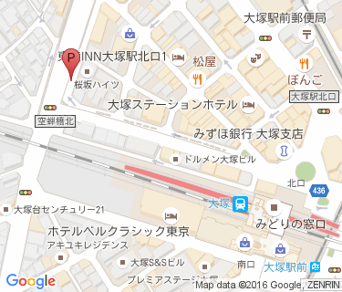 大塚駅北口第三自転車駐車場の地図