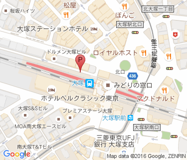大塚駅北口第四自転車駐車場の地図