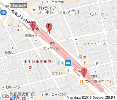 千川駅路上自転車駐車場の地図