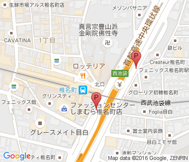 椎名橋自転車駐車場の地図