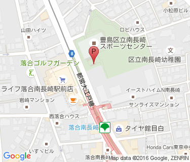 南長崎自転車駐車場の地図