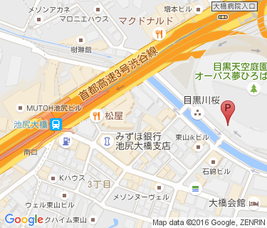 池尻大橋駅東口駐輪場の地図