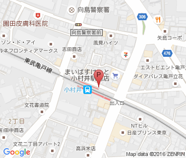 小村井駅第一自転車駐車場の地図