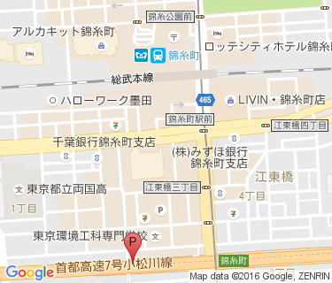 錦糸町駅牡丹橋通り自転車駐車場の地図