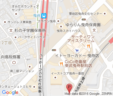 京成曳舟駅南臨時自転車駐車場の地図