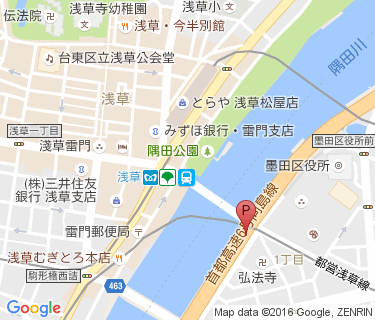 本所吾妻橋駅西臨時自転車駐車場の地図
