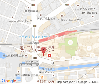 東京ソラマチ西駐輪場の地図