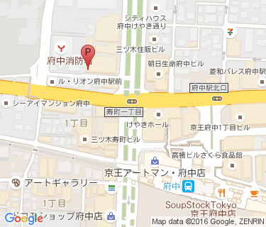 府中駅北自転車駐車場の地図