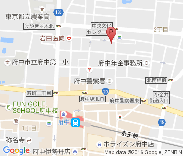 府中駅北特別臨時自転車駐車場の地図