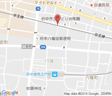 府中駅東-3特別臨時自転車駐車場の地図