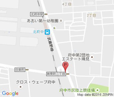 北府中駅特別臨時自転車駐車場の地図