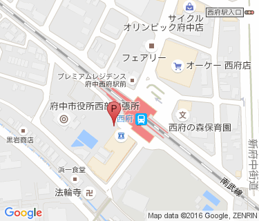 西府駅南自転車駐車場の地図