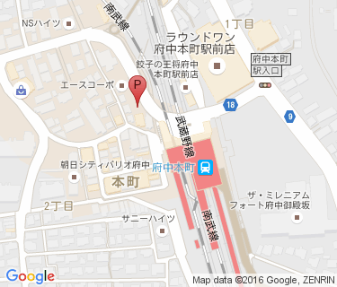 府中本町駅第1自転車駐車場の地図