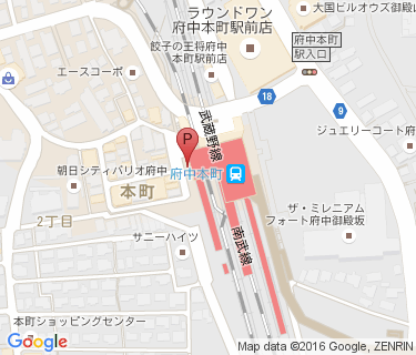 府中本町駅第2自転車駐車場の地図
