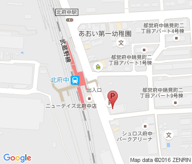 北府中駅自転車駐車場の地図
