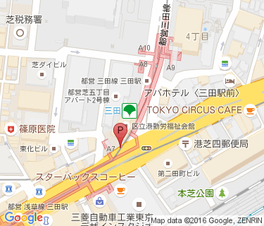 田町駅西口第2暫定自転車駐車場の地図