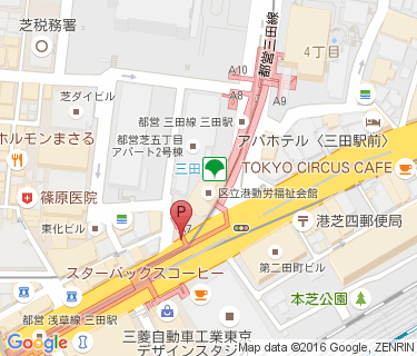 田町駅西口第3暫定自転車駐車場の地図