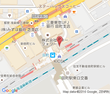 田町駅西口第5暫定自転車駐車場の地図