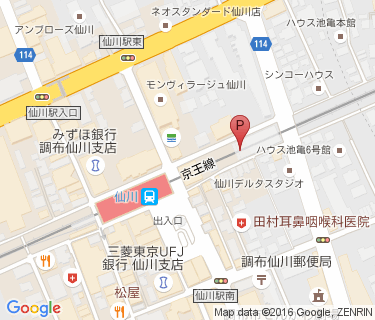仙川駅東自転車等駐車場の地図