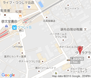 調布市立つつじヶ丘駅東自転車等駐車場の地図