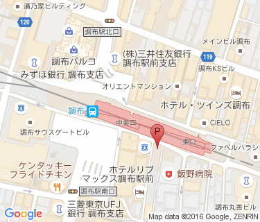 調布市立調布南代替自転車駐車場の地図