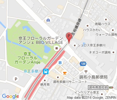 京王多摩川駅自転車等駐車場の地図