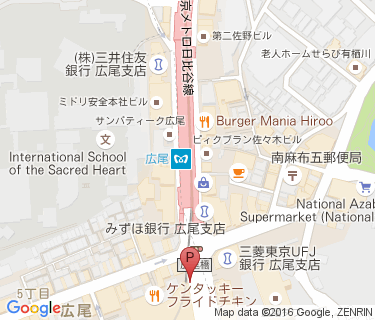 広尾橋自転車駐車場の地図