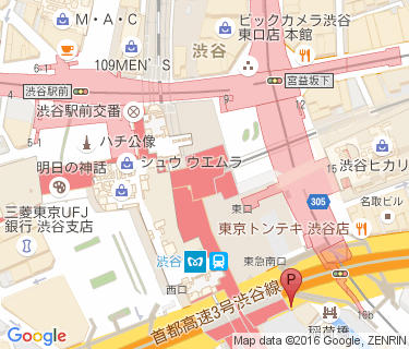 渋谷246第二自転車駐車場の地図