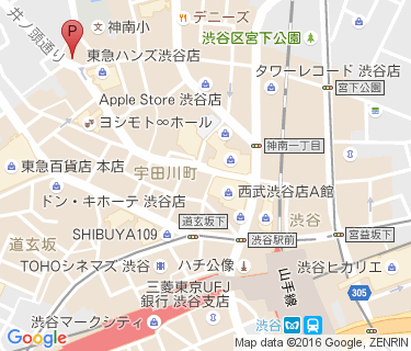 宇田川自転車駐車場の地図
