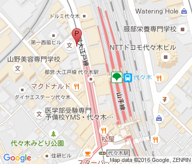 代々木駅北口第二自転車駐車場の地図