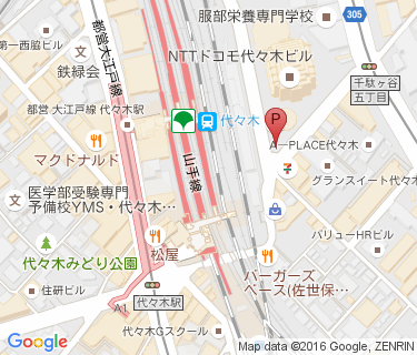 代々木駅東口自転車等駐車場の地図
