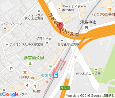 参宮橋高架下自転車等駐車場の地図