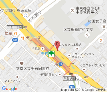 千石東自転車駐車場の地図