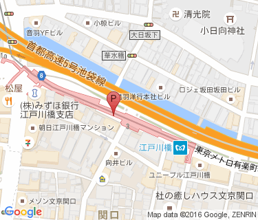 江戸川橋A自転車駐車場の地図