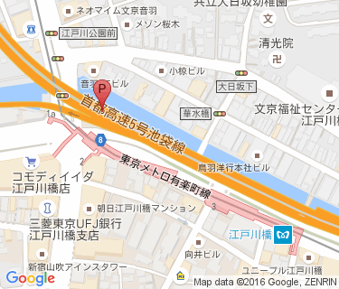 江戸川橋B自転車駐車場の地図