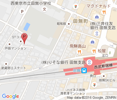 田無駅北口第2自転車駐車場の地図