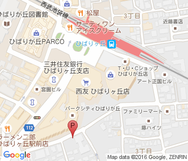 ひばりヶ丘駅南口谷戸自転車駐車場の地図