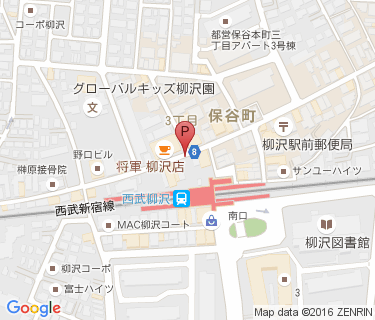 西武柳沢駅北口第2自転車駐車場の地図