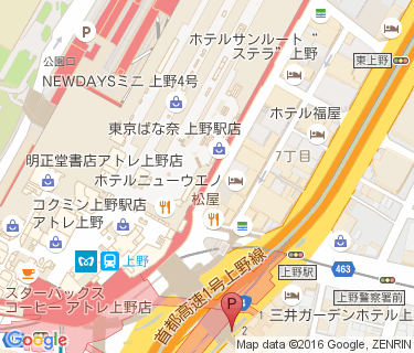 上野駅地下鉄本社前自転車置場の地図