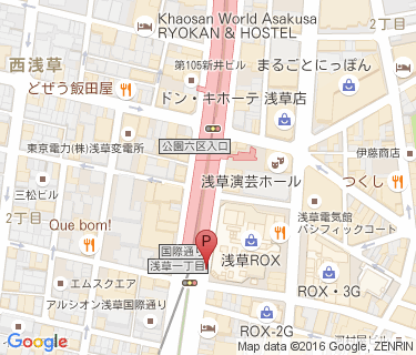 つくばエクスプレス浅草駅南自転車駐車場の地図