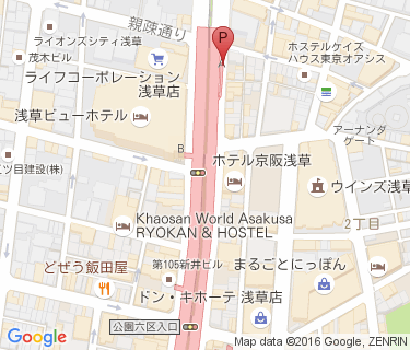 つくばエクスプレス浅草駅北自転車駐車場の地図